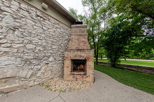 Andre's Old Stone Chapel Wedding Venue another fire place pic
